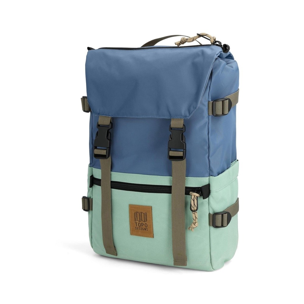 Topo Designs Rover Pack Classic Stone Blue Ash Green Laptop Backpack NEW